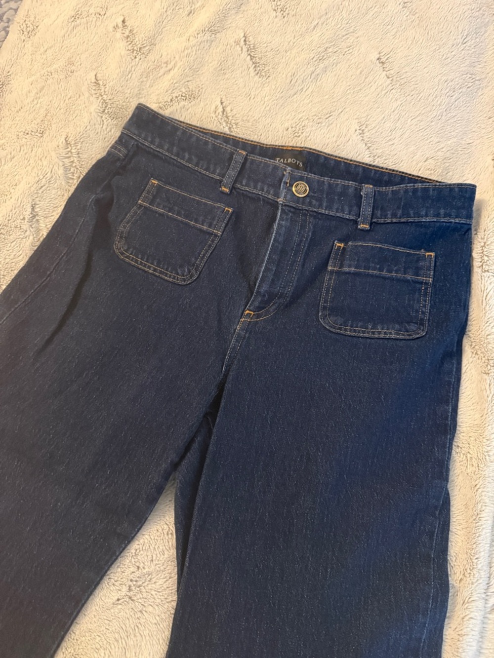 Talbots Dark Indigo Slim Straight Jeans